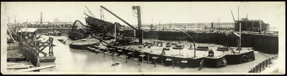 The wreck of the Maine in Havana Harbor, June 16, 1911.