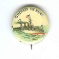 This is an original Remember the Maine Button with pin. These were made by J. Floersheim, Kunstadter &amp; Co., Jackson &amp; Market St's., Chicago, IL. This one was dated July 21, 1898.