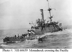 At sea between San Francisco, CA, and Manila, Philippine Islands, circa June-August 1898. Photographed from USS Nero (1898-1922), her escort on the trans-Pacific voyage. U.S. Naval Historical Center Photograph.