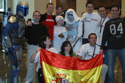 Spanische Starwars Fans, da waren einige zu besuch