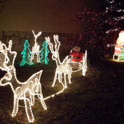 Vorgarten zu Weihnachten 2005
