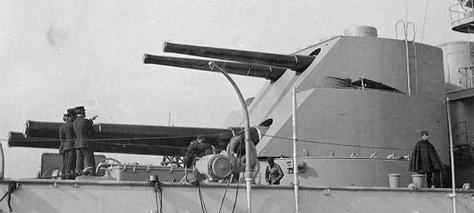 After dual turret on USS Georgia BB-15